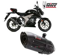 Tubo De Escape MIVV Suono Black Inox Negro SUZUKI GSX-R 125 2017 > 2020