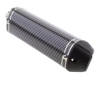 Tubo de Escape Moto Silenciador Kit de montaje de silenciador de 38 mm para motocicleta Kawasaki KX KLX KX85 150 250 450 KX 150 LX 250 KLX450(Black)