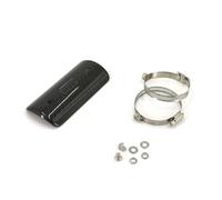 Tubo de Escape Moto Silenciador Protector de tubo de escape de motocicleta, silenciador, protector térmico, tapa de escape para motocicleta(H-carbon-Yo sticker)