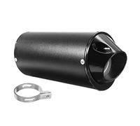 Tubo de Escape Moto, SilenciadorTube de Escape Motocicleta,Acero Inoxidable Colectores de Escape con Abrazadera para 50 cc, 110 cc, 125 cc,ATV Dirt Pit Quad Bike Motocross,Tuning Tube Sound Killer