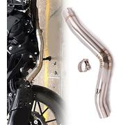 Tubo De Escape Motocicleta Acero Inoxidable Modificado con Catalizador, Enlace Medio, Eliminación para Benelli 502c
