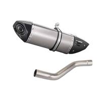 Tubo De Escape Motocicleta con Conexión Central Cubierta Carbono para Kawasaki para Ninja ZX6R ZX-6R 2009-2018 2019 2020 2021