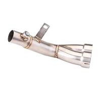 Tubo De Escape Motocicleta para Yamaha YZF-R6 2006-2018 2019 2020 2021 2022 2023 2024 Adaptador Enlace Intermedio Acero Inoxidable 51Mm Racing Line