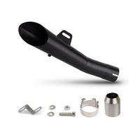 Tubo De Escape Motocicleta R6 GP Acero Inoxidable 51 Mm Para DUKE250, NINJA250, MSX125, 150NK, 300SR, GSXR125, CBR150R, DL250, ZX25R, R15, MT03(D BLACK)