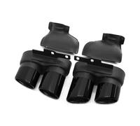 Tubo de Escape Para A6 A7 C8 S6 S7 2019 2020 2021 2022 2023 2024 Silenciador Fibra Carbono Cubierta Embellecedora Inoxidable Escape(To cut Black)