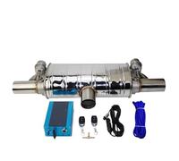 Tubo de Escape para automóvil con Forma de T, Entrada y Salida Dobles, Bomba de vacío, válvula Variable, silenciadores, Control Remoto, Tubos de Extremo universales (Bomba de vacío de 76 mm).