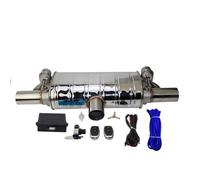 Tubo de Escape para automóvil con Forma de T, Entrada y Salida únicas, Bomba de vacío, válvula Variable, silenciadores, Control Remoto, Tubos de Extremo universales (vacío de 51 mm).