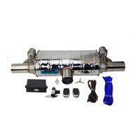 Tubo de Escape para automóvil con Forma de T, Entrada y Salida únicas, Bomba de vacío, válvula Variable, silenciadores, Control Remoto, Tubos de Extremo universales (vacío de 76 mm).