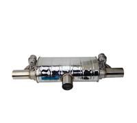 Tubo de Escape para automóvil en Forma de T, una Entrada y Dos Salidas, Bomba de vacío, válvula Variable, silenciadores, Control Remoto, Tubos de Extremo universales (70 mm).