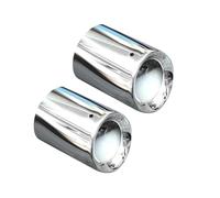 Tubo de escape Para BMW Para X3 G01 Para X4 G02 2019-2022 Punta Silenciador Escape Acero Inoxidable Boquilla Negra/plateada Accesorios Para Coche(Silver 2PCS)