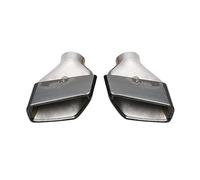 Tubo de Escape para BMW Serie 5 M5 G30 G38 2017-2022 530 540 2021 Difusor de Parachoques Trasero Salida de Tubo de Escape Negro Plata Puntas de silenciador Cubierta (530 Negro)