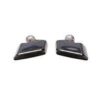 Tubo de Escape para BMW Serie 5 M5 G30 G38 2017-2022 530 540 2021 Difusor de Parachoques Trasero Salida de Tubo de Escape Negro Plata Cubierta de silenciador (540 Negro)