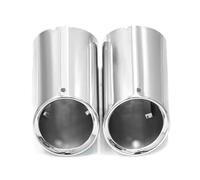 Tubo de Escape Para Cadillac CT6 2016-2022 2016 2017 2018 2019 2020 2021 2022 Cubierta De Escape Silenciador Punta Cubierta Embellecedora Escape(Plata)