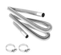Tubo de escape para calentador diésel de 200cm,tubo de escape de acero inoxidable,tubos de escape para calentadores de aire para automóviles,manguera de ventilación de gas para calentadores (2M)