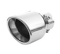 Tubo de escape para coche, silenciador de acero inoxidable Ø 58 mm, cromo