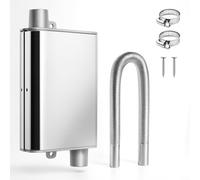 Tubo de escape para generador de energía: generador silenciador estacionario tubo de escape climatizado con tubo de escape de 60 cm de largo, silenciador de estación