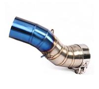 Tubo De Escape para Motocicleta De 50,8 MM, Silenciador De 51MM, Tubo De Enlace Medio para Z900 Z900E Z900 A2 2017 2018 2019 HQGQCEZEK(2)