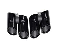Tubo de escape Para Porsche Para Macan 2.0t 2019-2024 Tubo De Escape Cuádruple Sistema De Escape Tubo Silenciador Punta De Escape(Negro)