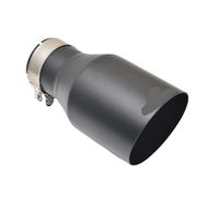 tubo de escape Para RemuS, reacondicionamiento de vehículos acero inoxidable, silenciador negro universal, modificación garganta trasera para bmw e90(54MM IN-76MM OUT)