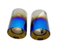 Tubo de escape Para X1 F48 2016-2021 One piece 304 Punta De Silenciador De Escape De Coche De Acero Inoxidable Cromada Cola escape(Burnt blue)