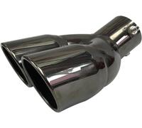 Tubo de escape Punta de Para escape 63/76 mm Coche doblado Para doble Extremos del tubo Para Tubo Para acero inoxidable silenciador Para(For 63mm)