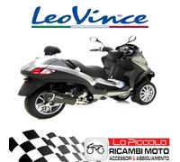 Tubo de Escape SBK LeoVince NERO Piaggio MP3 500 Sport Lt Business 2012 2013