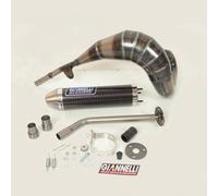 Tubo de escape silenciador de carbono Giannelli para moto Beta 50 RR Enduro 2012