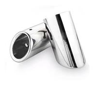 Tubo De Escape Silenciador De Escape De Coche De Acero Inoxidable 70mm Cubierta De Punta De Tubo para VW para TIGUAN MK2 para Golf MK6 MK7 Accesorios Tubos Extremo Coche(70mm Silver)