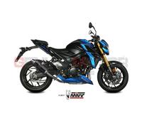 Escape homologado Mivv GP en Acero negro para SUZUKI GSX-S 750 17-20