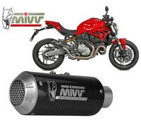 Tubo De Escape Silenciador MIVV MK3 Carbono para DUCATI MONSTER 821 2018 > 2020