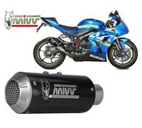 Tubo De Escape Silenciador MIVV MK3 Carbono para SUZUKI GSX-R 1000 2017 > 2020