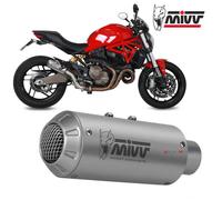 Tubo De Escape Silenciador MIVV MK3 Inox para DUCATI MONSTER 821 2014 > 2017