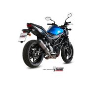 Mivv Suzuki Sv 650 2016 16 Escape Moto Silenciador Oval Titanium Carbon Cap