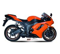 Tubo De Escape Silenciador MIVV Suono Negro para Kawasaki Zx-6 R 2007 > 2008