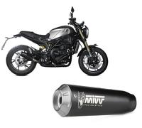 SILENCIADOR MIVV X-M1 ACERO INOXIDABLE NEGRO PARA BENELLI LEONCINO 800 2022-2024