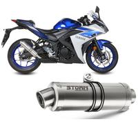 Escape homologado Storm GP Acero inox. para YAMAHA YZF R25 15-24 | YZF R3 15-24