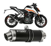 Tubo De Escape Storm By Mivv Gp Black Acero Negro KTM DUKE 390 2021 > 2023