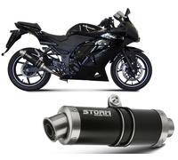 Tubo De Escape Storm by Mivv Gp Nero Acero Kawasaki Ninja 250r 2008 > 2013