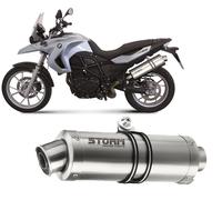 Tubo De Escape Storm by Mivv Oval Acero para Bmw F 800 Gs 2008 > 2017