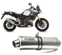 Tubo De Escape Storm by Mivv Oval Acero Suzuki Dl V-strom 1000 2014 > 2016