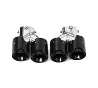 Tubo de Escape Trasero de Garganta cuádruple para Coche, Tubo de Escape de Fibra de Carbono, Punta de Escape para BMW G42 M240i 2021+, Punta de silenciador, Tubo de Escape(Fibra de Carbono A)