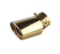 Tubo de Escape Trasero, Funda para Tubo de Escape de Coche, silenciador de Garganta Trasera, Punta de Escape de Acero Inoxidable Modificado, Tubo de Escape (Azulado Recto)