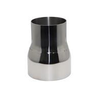 Tubo de escape Tubo Acero Inoxidable Universal, Adaptador Recto, Junta Reductora, Silenciador Escape Para Coche, Tubo Soldado Acero Inoxidable Cola de Escape(OD 38MM-51MM)