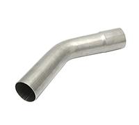 Tubo de escape, tubo de codo de escape modificado para automóvil, tubo de codo de tubo de escape con curva de mandril de 2,5 pulgadas para vehículo 45 grados + escape de codo 45 de 3"