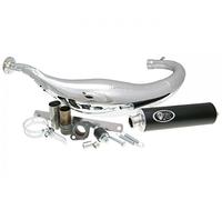 Tubo de escape Turbo KIT Carreras 80 Cromo - RIEJU Spike 2 50 AM6