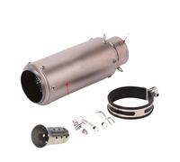 Tubo De Escape Universal Aleación Titanio Y Carbono Para Motocicleta, 51/60 Mm, Silenciador D&B K&iller Para Scooter Modificado Para GY6 Para PCX R6 R1 FZ6(A 60mm SC Laser)