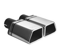 Tubo de escape universal con punta especial de 86 × 54 mm, longitud 120 mm, diámetro de montaje 55 mm