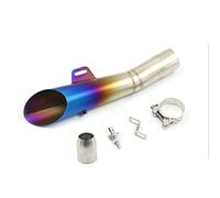 Tubo de escape universal de Motocross, Baceyong 51 mm Silenciador de motocicleta Escape Moto ATV, Silenciador de tubo de escape de motocicleta R6, Acero inoxidable DB Killer Negro/Azul