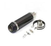 Tubo De Escape Universal Fibra Carbono LeoVince Para Motocicleta 51 Mm Para YAM&AHA, Para K&AWAS&AKI R1, R3, Z750, Tmax 530, PCX150, Z800, FZ6, MT07 Y R6(Long Matte)