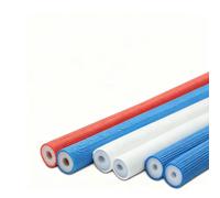 Tubo de espuma aislante de tubería de alta densidad ID 5/8 "3/4" 1 "1-1/4" envoltura de tubo antideslizante for cobre AC agua 4,92 pies, 1 Uds(Red,ID 1-1/4″xT 1/3″)